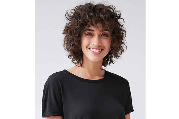 Womens Ombre Bob Short Curly Wigs Mixed Brown Blonde Natural Wavy Hair Wig  | Fruugo IE