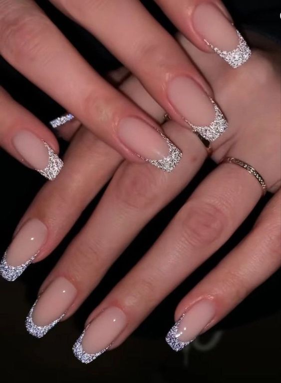 Best glitter nail designs 2019 | Pink glitter nails, Gel nails, Stylish  nails