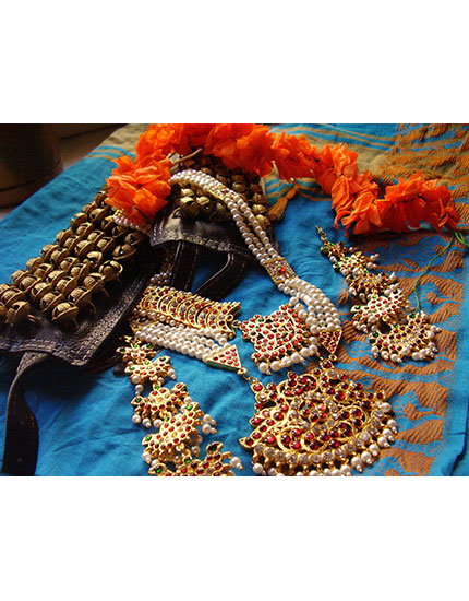 Silver Stone Lace Hair Plastic Half Ring | Rakodi Indian Jewelry | Bha –  Classical Dance Jewelry