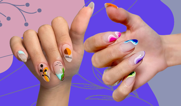 Abstract nail art designs to elevate your summer manicure game 