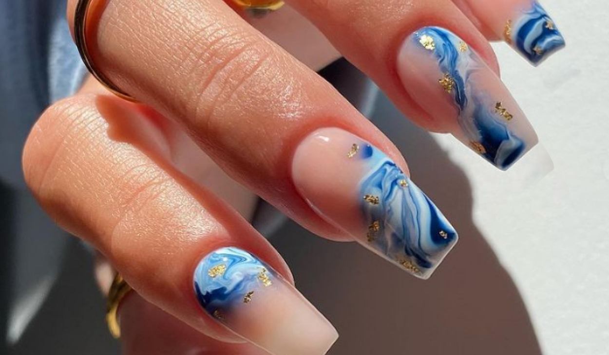 The Cutest Aqua Nails That Suits Every Girl | Stylish Belles | Uñas de gel,  Uñas, Ideas