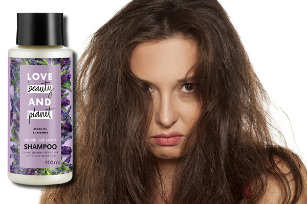Limp and flat hair - Love Beauty & Planet Natural Coconut Water & Mimosa Volume Shampoo
