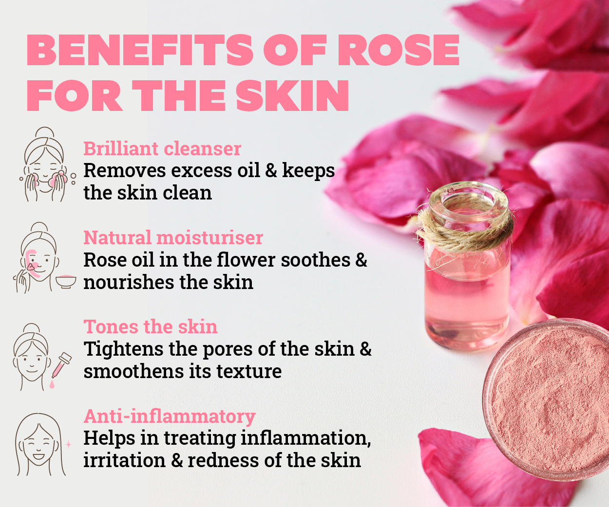 Rose Petal Powder - Complete Information Including Health Benefits