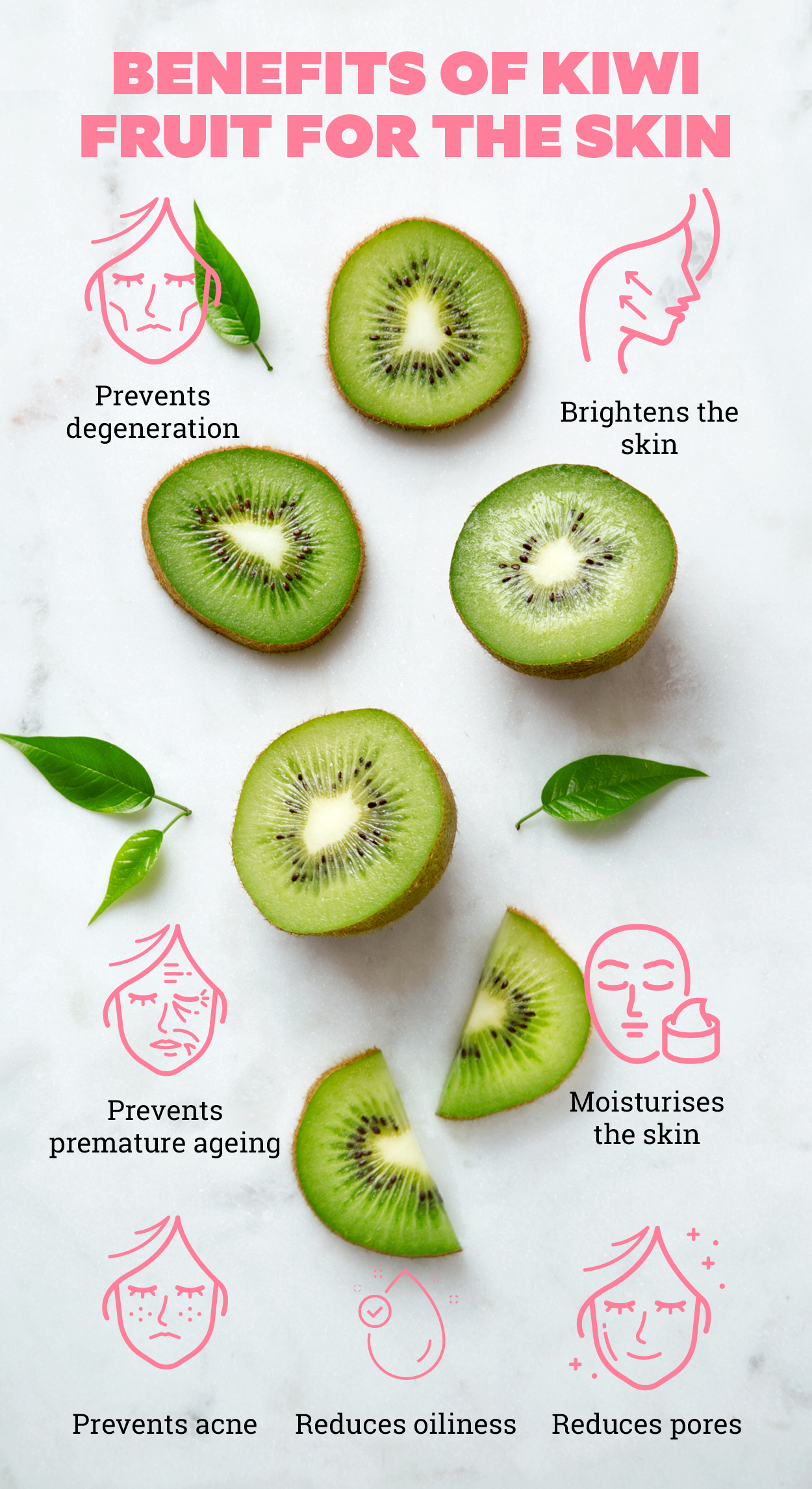 7 kiwi fruit benefits for skin that will have you stocking up on