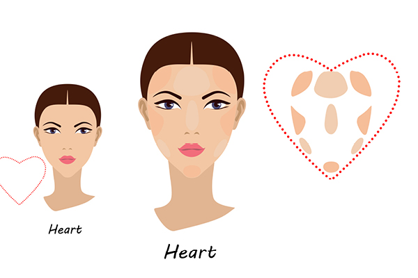 HAIR TALK: HEART SHAPED FACE  Heart face shape, Face shapes, Face