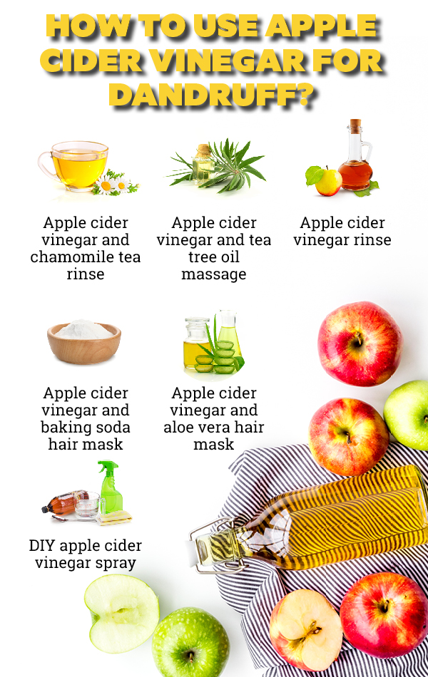 Here Are 7 Ways To Use Apple Cider Vinegar For Dandruff Treatment