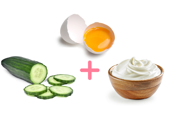 5. Egg white + aloe vera + castor oil face mask for mature skin