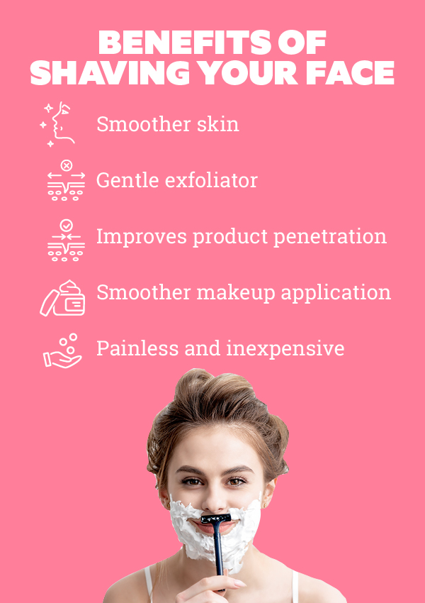 Everything you need to know about face shaving for women