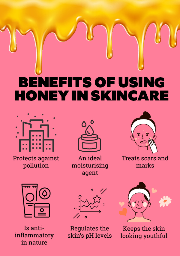 Honey store for face