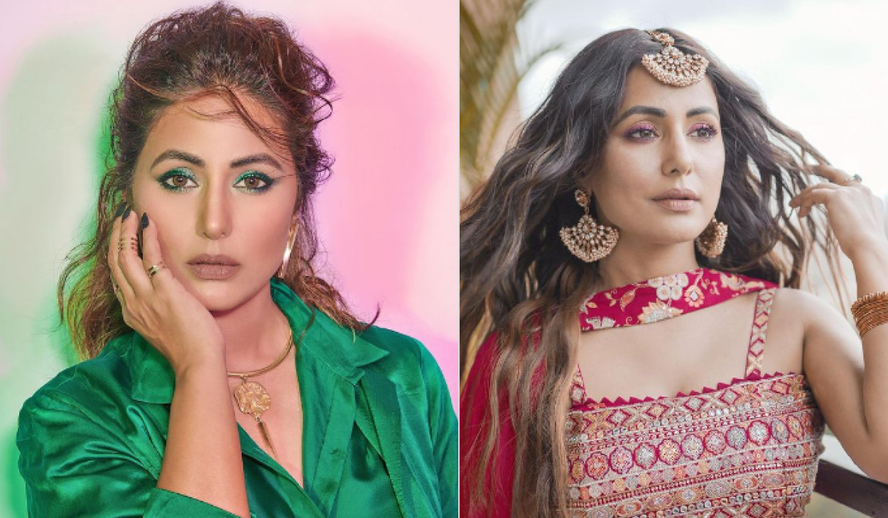 How to add a pop of colour to your festive makeup ft. Hina Khan