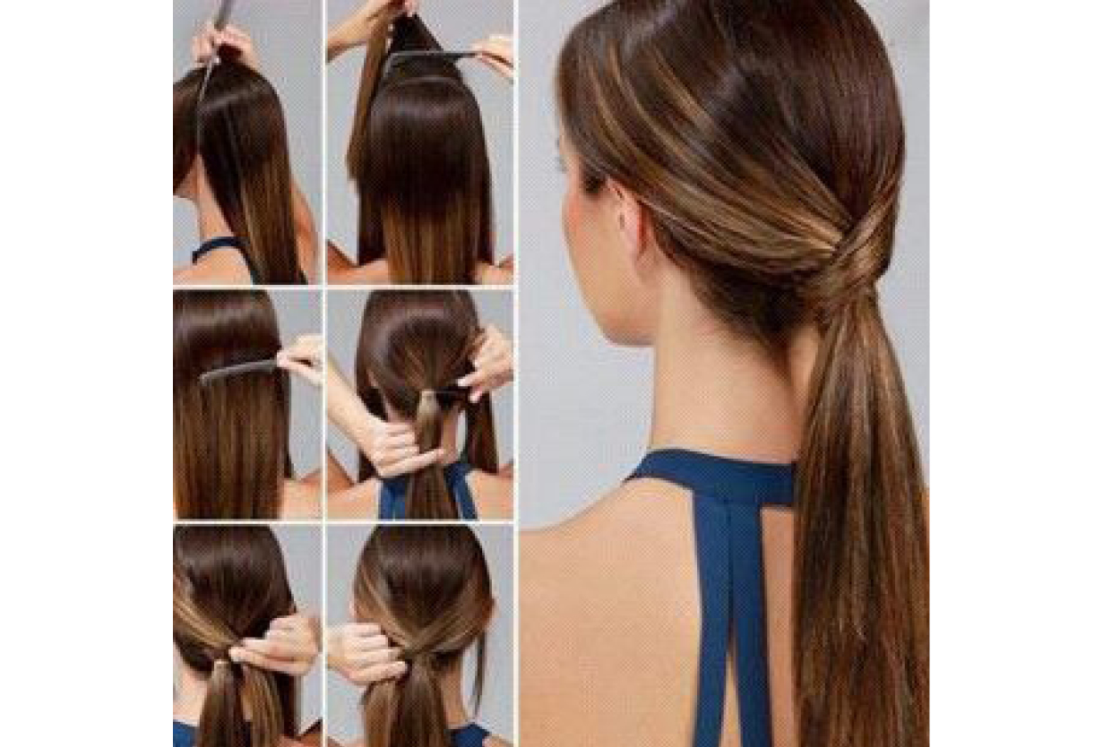 The criss-cross ponytail is the easiest way to amp up your look