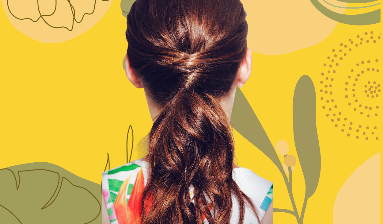 The criss-cross ponytail is the easiest way to amp up your look 