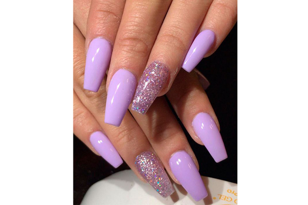 40+ Light Purple Nails To Inspire Your Next Manicure | Lilac nails, Summer  acrylic nails, Purple nail designs