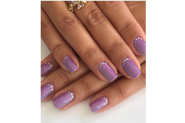 Lilac Nails | Lilac nails, Purple acrylic nails, Lavender nails