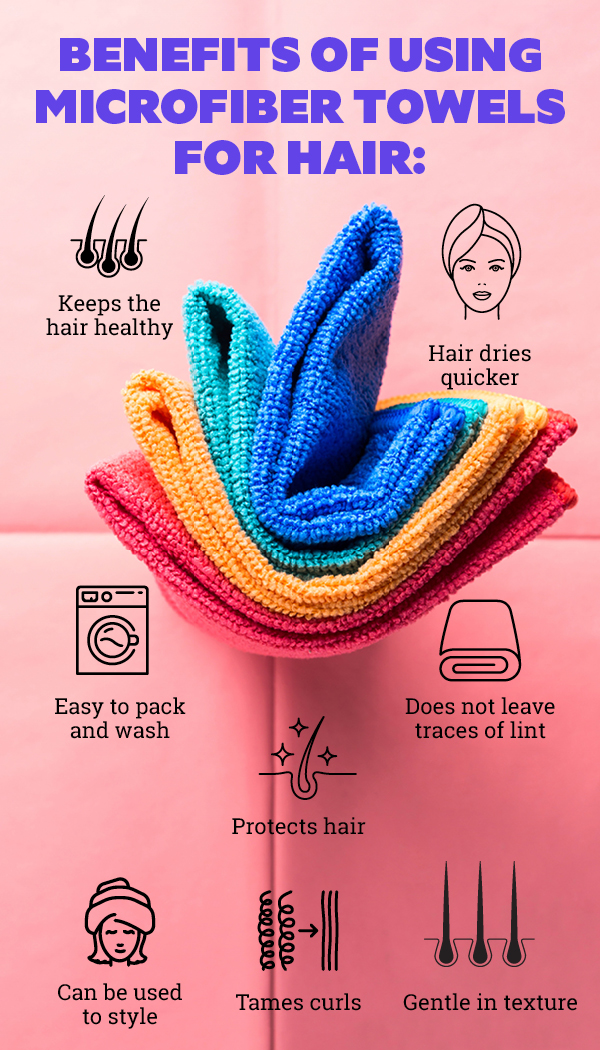 What is the best way to clean microfiber towels for hair?