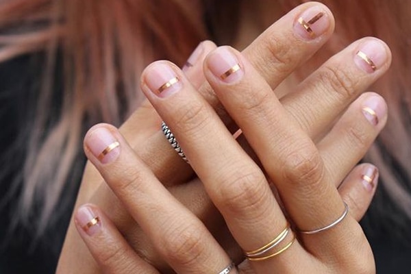 10 Best Red and Gold Nails - Red and Gold Nail Designs