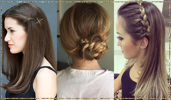Party hairdos for girls with long, silky hair