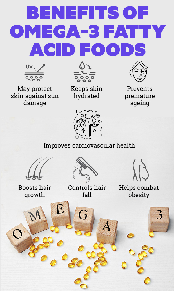 Omega 3 fatty acid rich foods for healthy skin hair and body