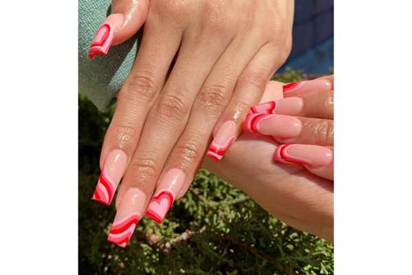 Squiggly French Tips: The latest update to the classic manicure has us obsessed