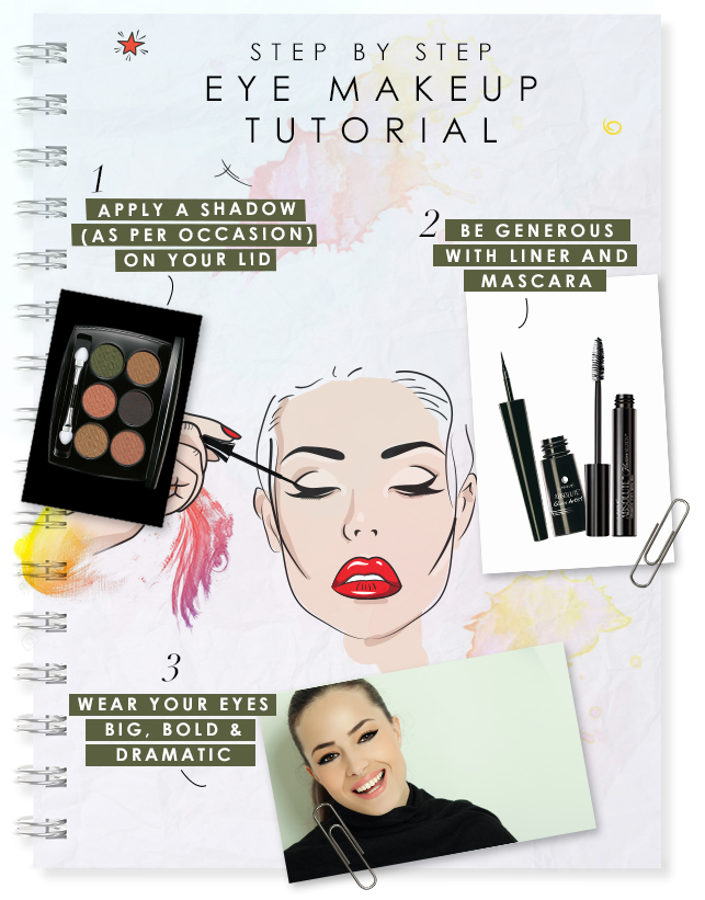 Step by step eye makeup tutorial