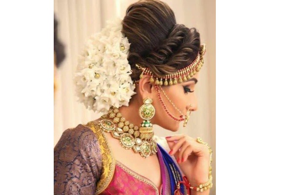 5 juda hairstyle for lehenga || bridal hairstyle || wedding hairstyle ||  easy hairstyle || hairstyle - YouTube