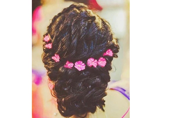Buy Hair Pin Handmade Flower Hair Bun for Bride /indian Hair Juda  /bollywood Bridal Hair Accessory/hair Clip Jewelry/color Customized Online  in India - Etsy