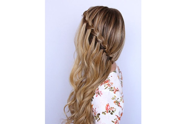 A step-by-step guide to ace a waterfall braid —