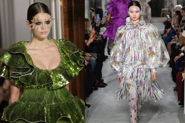 Valentino—Feather lashes