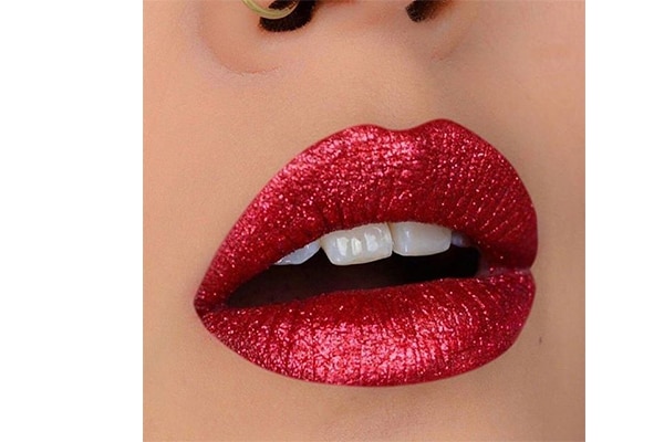 Bling on with metallic lips this party season…