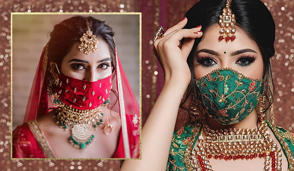 Forget bridal makeup; wedding face masks are the biggest trend this season! 