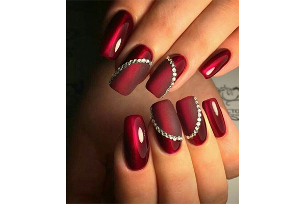 Red bridal nails! Taking appointments now! #staysafe #Nailart  #nailextensions #shopcutenails #nailsbypujamalhotra #gelextensions  #acryl... | Instagram