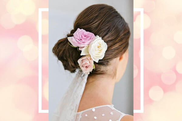 HOW TO INCORPORATE FLOWERS IN YOUR WEDDING HAIRSTYLES