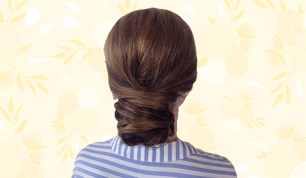 Hairstyle bun tutorial stock image. Image of young, hairstyle - 95378681