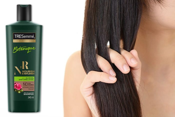 which vitamin is good for hair fall brunette long hair Tresemme Nourish and Replenish Shampoo