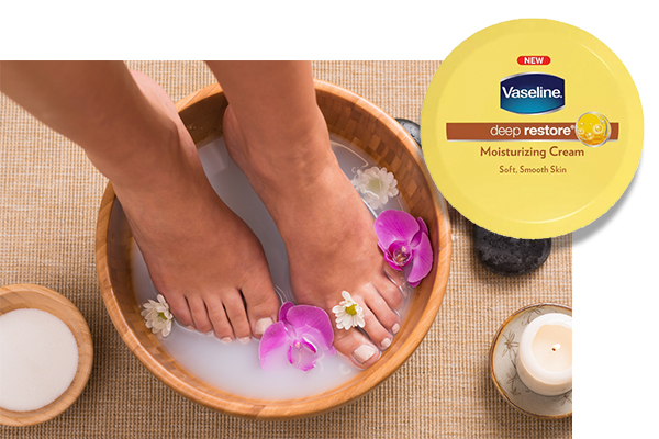 Vaseline to soften on sale feet