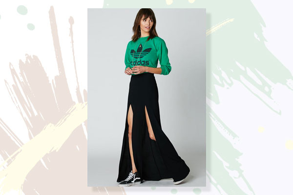 Discover more than 245 double slit skirt latest