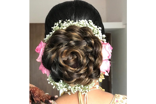Samyak Artificial Peony Flower Wedding Hair Accessories Women Juda Bun  Party Engagement Hair Decoration Veny Hair Pins (Yellow) : Amazon.in: Beauty