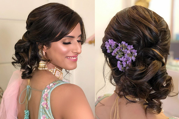 20 Bridal Juda Hairstyles You Are Gonna Love | Engagement dress for bride,  Bridal hairstyle for reception, Bridal hair