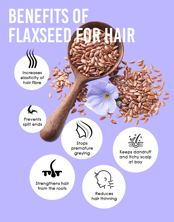 Flax seeds outlet for hair