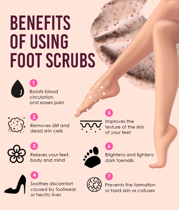 8 DIY foot scrubs that leave the feet feeling baby soft