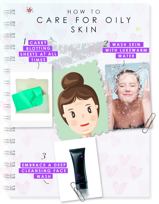 how to care for oily skin center img