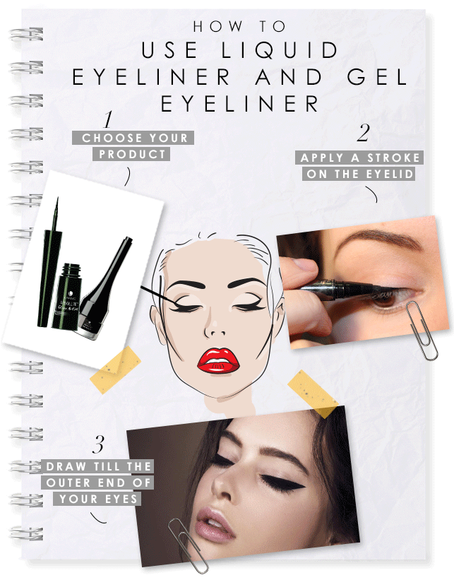 Gel Eyeliner with Gel Eyeliner Brush by BEAUTE BASICS, Color, Eyes, Eyeliner