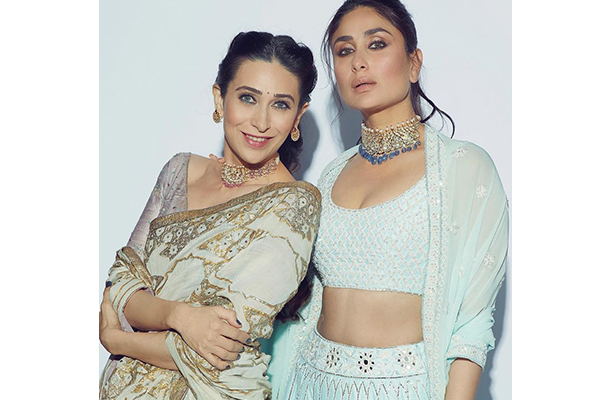 Karisma Kapoor brightened up her quarantine workout look with a pink sports  bra + orange tank top