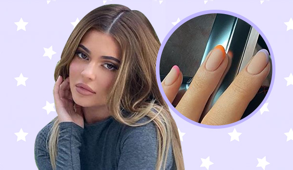 Kylie Jenner’s latest nail art is a modern twist on the French manicure