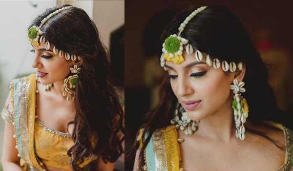 Bridal Hairstyle Ideas for Haldi Function - Yellow Dress Hairstyles - K4  Fashion | Hair styles, Stylish ponytail, Front hair styles