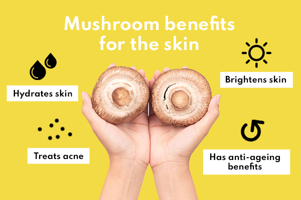 Here is a lowdown on mushroom benefits for skin hair and health