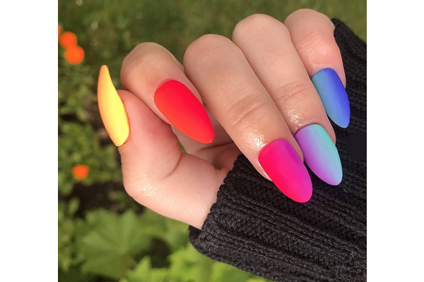 DIY: Rainbow Ombré Tips