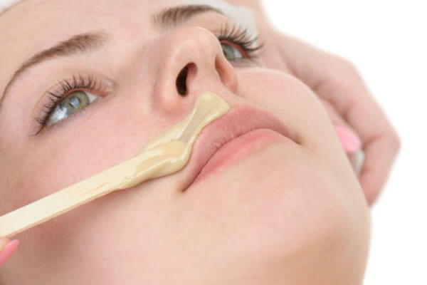 Epilating upper online lip