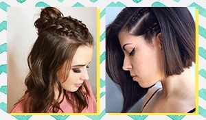 Quick and easy summer braids for short hair