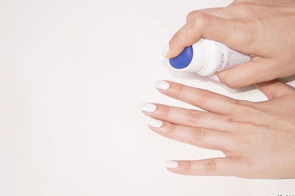 Hand sanitizer as a nail polish remover